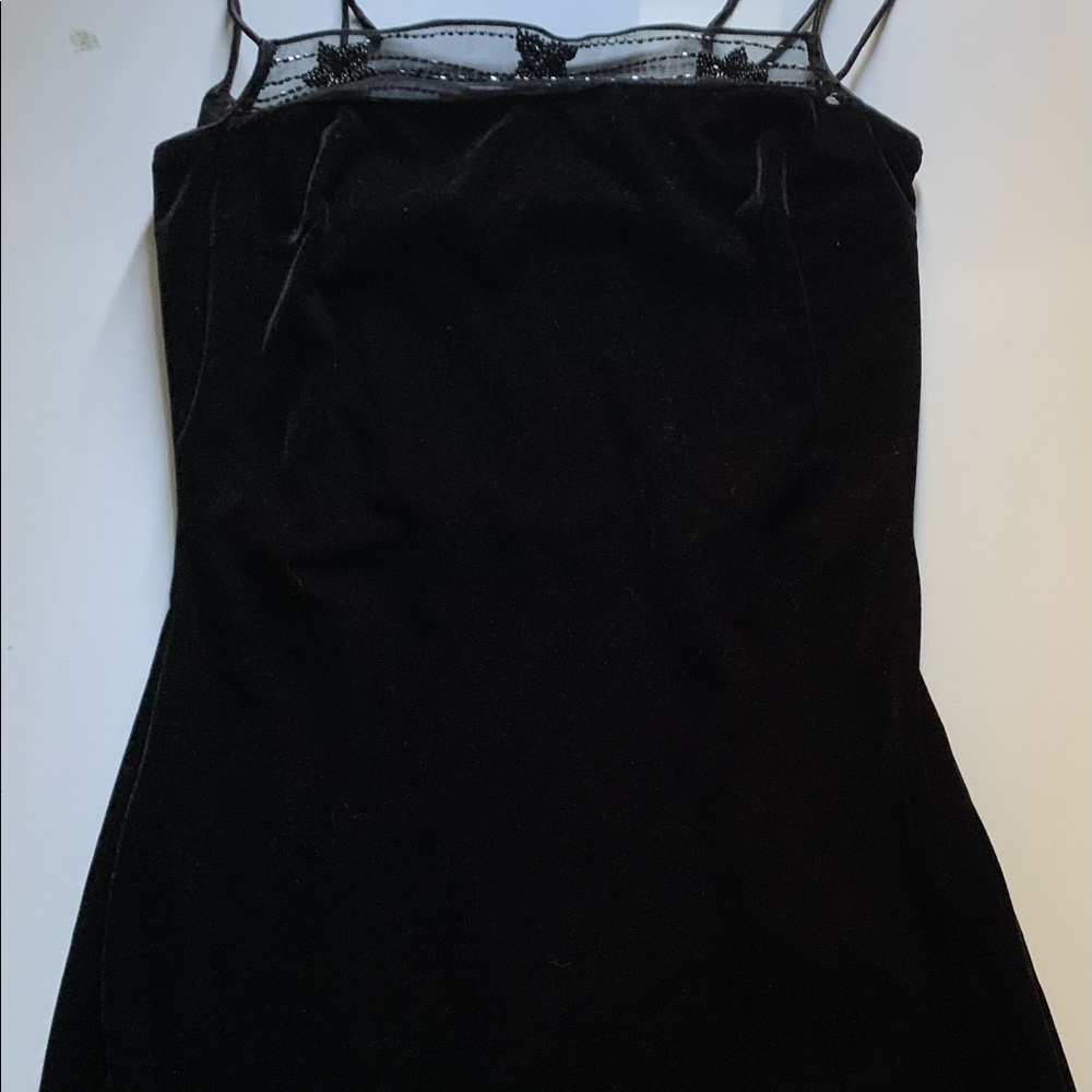 Black mini dress